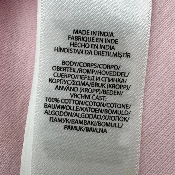 NEW Polo Ralph Lauren Top Girls 5 Pink Eyelet Embroidered Cotton Jersey Ruffle - Picture 4 of 7